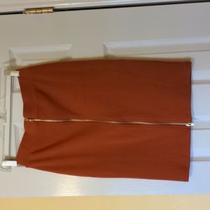 Forever 21 Burnt Orange Pencil Skirt